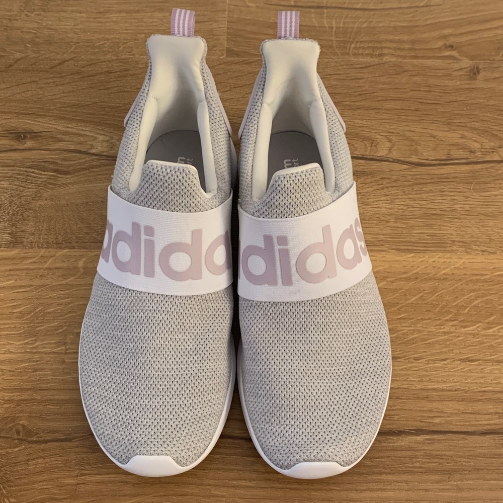 Adidas Light Racer, gray lavender mesh sneakers